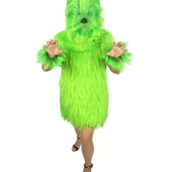 HPO Unisex Women's Hairy Warrior Ape Military Leader Resistance Fighter Multiple Colors Option Cosplay Unisex Costume And Wig Bundle