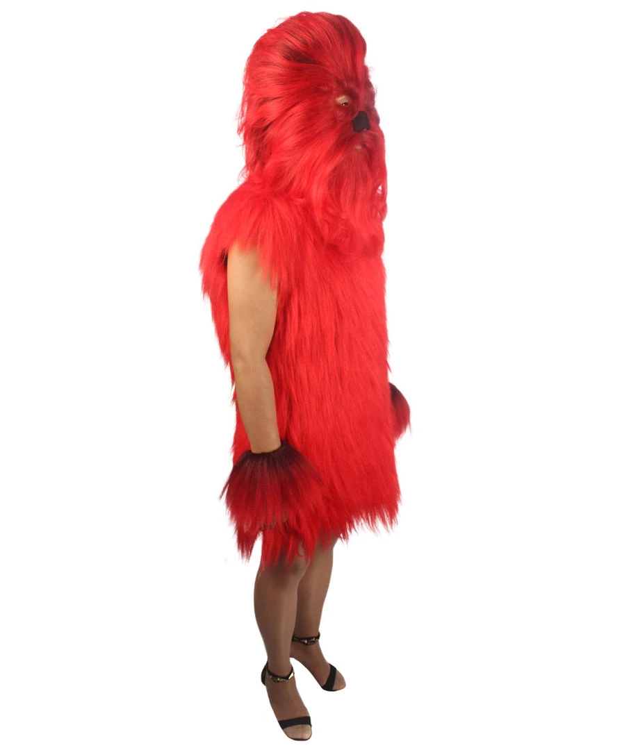 HPO Unisex Women's Hairy Warrior Ape Military Leader Resistance Fighter Multiple Colors Option Cosplay Unisex Costume And Wig Bundle