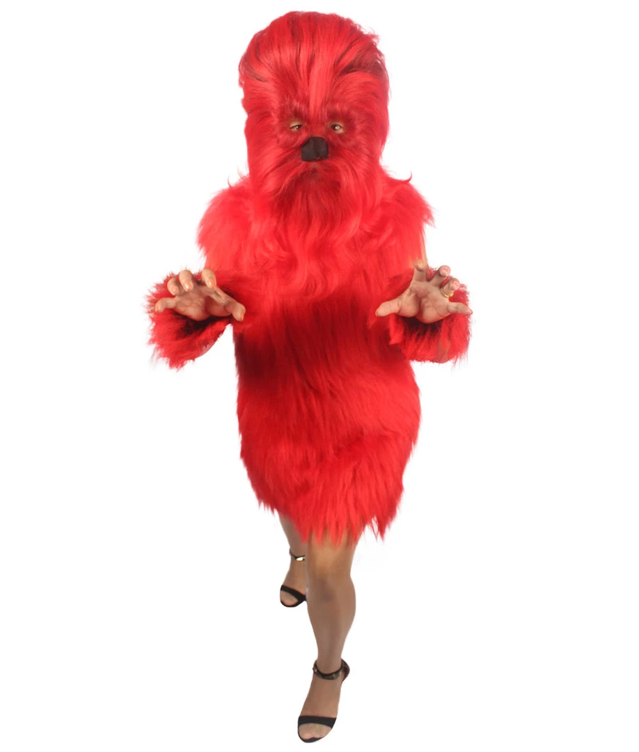 HPO Unisex Women's Hairy Warrior Ape Military Leader Resistance Fighter Multiple Colors Option Cosplay Unisex Costume And Wig Bundle