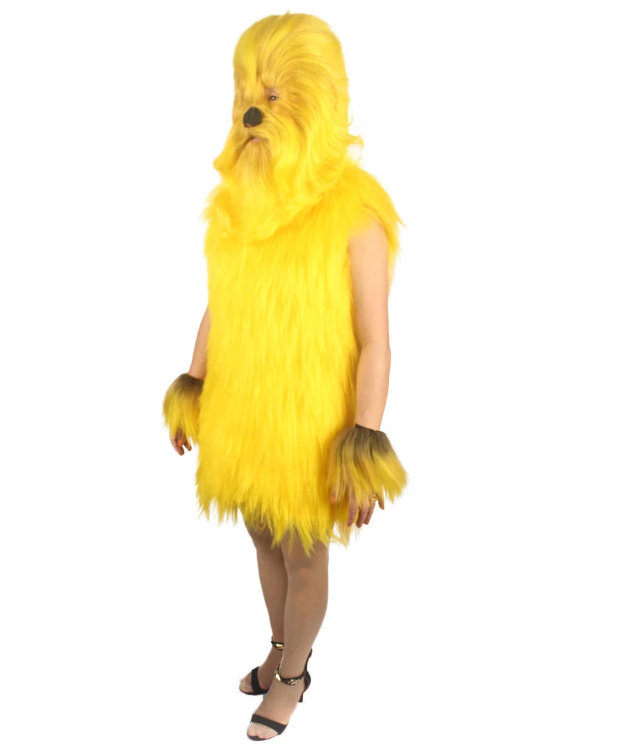 HPO Unisex Women's Hairy Warrior Ape Military Leader Resistance Fighter Multiple Colors Option Cosplay Unisex Costume And Wig Bundle