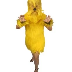 HPO Unisex Women's Hairy Warrior Ape Military Leader Resistance Fighter Multiple Colors Option Cosplay Unisex Costume And Wig Bundle