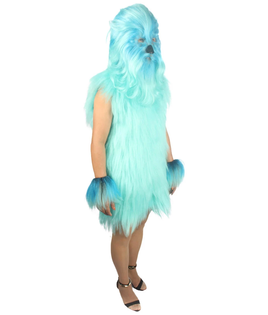 HPO Unisex Women's Hairy Warrior Ape Military Leader Resistance Fighter Multiple Colors Option Cosplay Unisex Costume And Wig Bundle