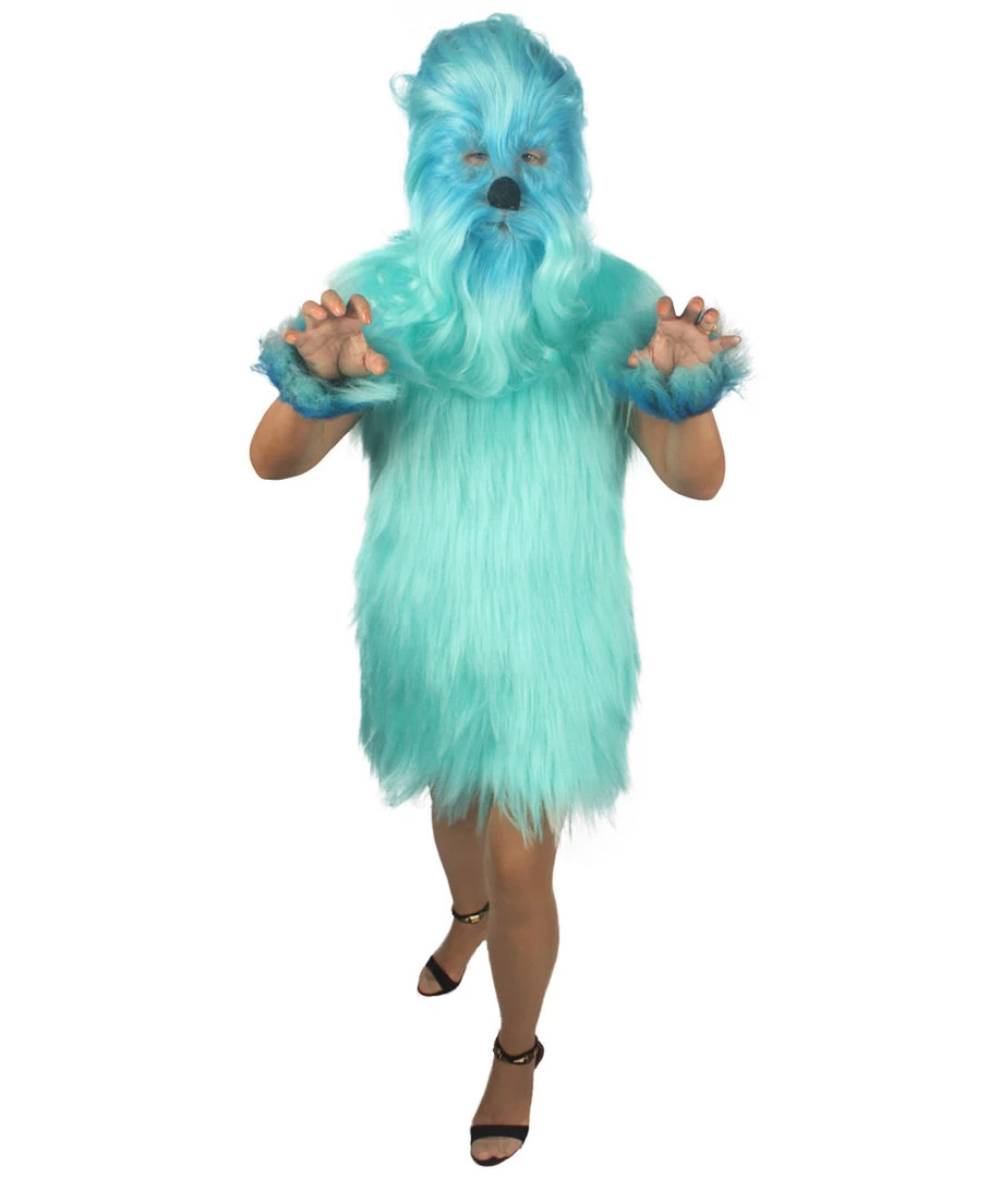 HPO Unisex Women's Hairy Warrior Ape Military Leader Resistance Fighter Multiple Colors Option Cosplay Unisex Costume And Wig Bundle