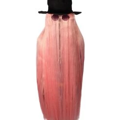 HPO SALE It's Cousin Hairy! | 66 Inch Long Costume Wig | Includes Hat And Glasses | Premium Halloween Wig