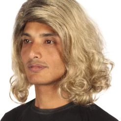 HPO Skateboarder Movie | Men's Shoulder Length Blonde Straight Cosplay Wig | Premium Breathable Capless Cap