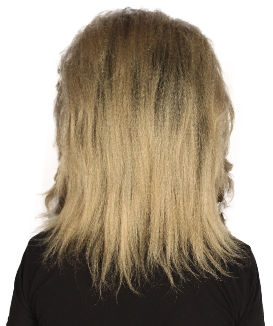 HPO Men's Long Hairy Elder Warrior Ape Military Leader Resistance Fighter Wig | Blonde Cosplay Wig | Premium Breathable Capless Cap