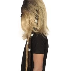 HPO Men's Long Hairy Elder Warrior Ape Military Leader Resistance Fighter Wig | Blonde Cosplay Wig | Premium Breathable Capless Cap