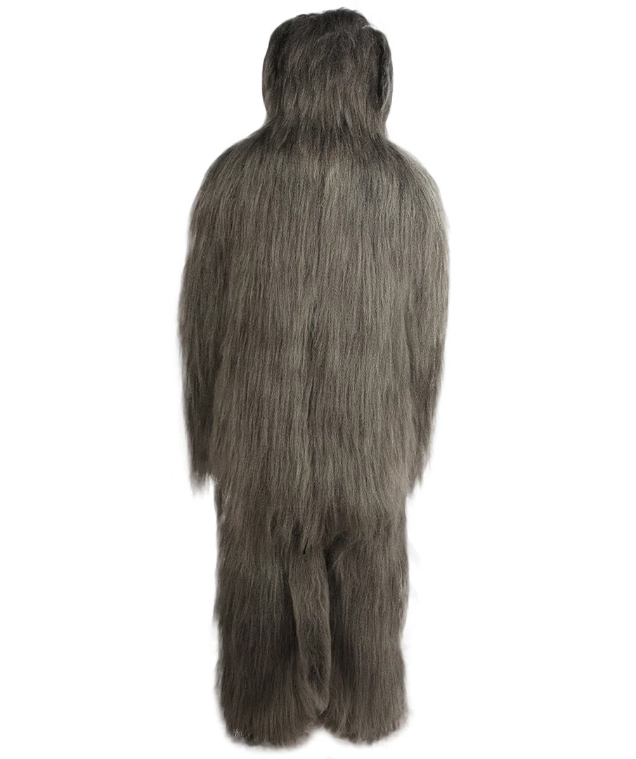 HPO Furry Dog Collection | Men's White And Grey Straight Long Furry Dog Cosplay Costume With Tail