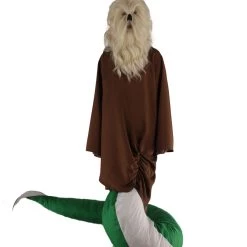 HPO Serpant Monk Costume | Men's White Brown And Green Straight Serpant Monk Cosplay Costume Bundle