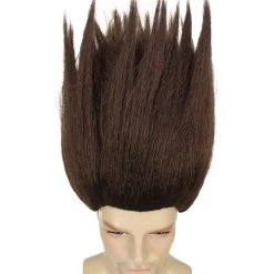 HPO Men's Multicolor | Mens Trolls Black Straight Spiked Wig
