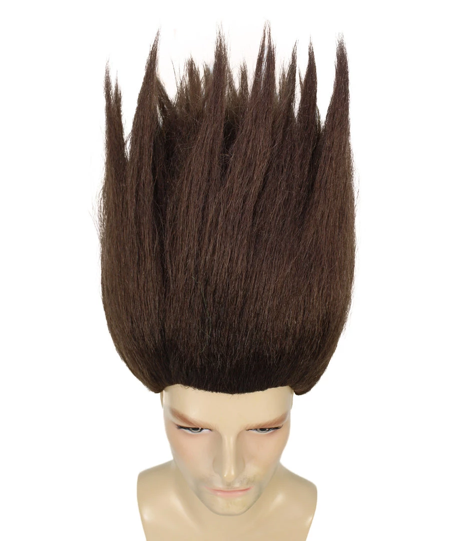 HPO Men's Multicolor | Mens Trolls Black Straight Spiked Wig
