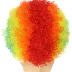 BC Clown Collection | Men's Multi Color Curly Afro Clown Wig