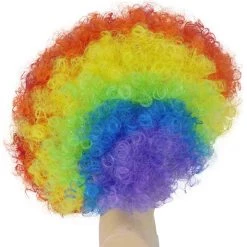 BC Clown Collection | Men's Multi Color Curly Afro Clown Wig