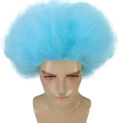 BC Dr Seuss Thing 1 & 2 | Men's Blue Color Straight Short Thing Wig