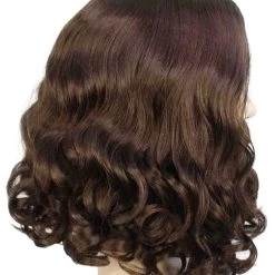 BC Adult Men's Dark Brown Color Wavy Shoulder Length Lumber Jack Wig With Full Mustache And Beard