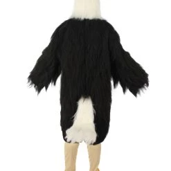 HPO White And Black Eagle Costume With Mask - Long Synthetic Fibers Bundle