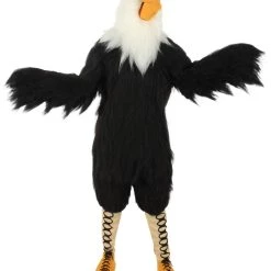 HPO White And Black Eagle Costume With Mask - Long Synthetic Fibers Bundle