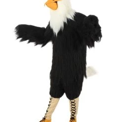 HPO White And Black Eagle Costume With Mask - Long Synthetic Fibers Bundle