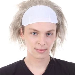 HPO Haunted House TV Mens Wig | White Celebrity Cosplay Halloween Wig