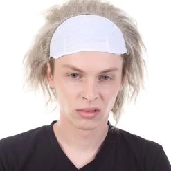 HPO Haunted House TV Mens Wig | White Celebrity Cosplay Halloween Wig