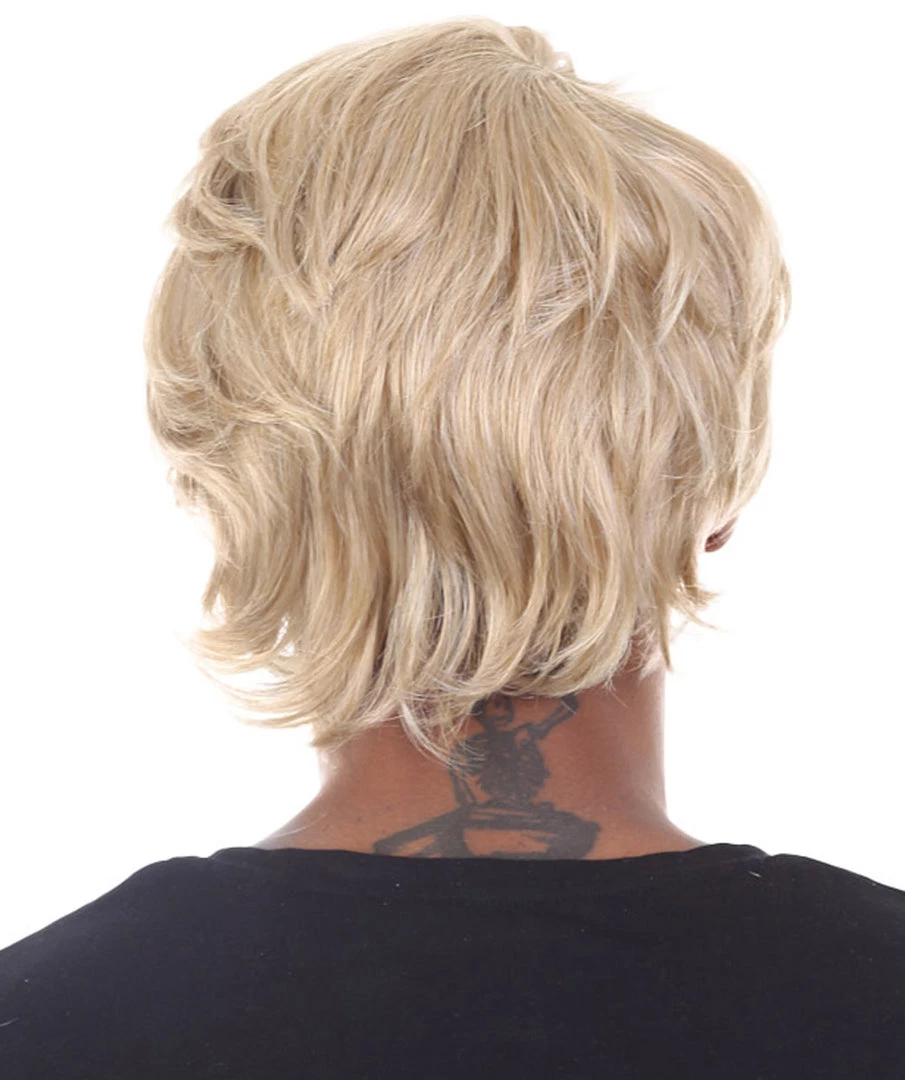 HPO Men's Snow Movie Mens Wig | Blonde Cosplay Halloween Wig | Premium Breathable Capless Cap