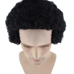 HPO Curly Bald Mens Wig | Cosplay Halloween Wig | Premium Breathable Capless Cap Men's