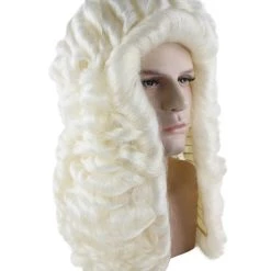 HPO Judge Mens Wig | White Historical Wig