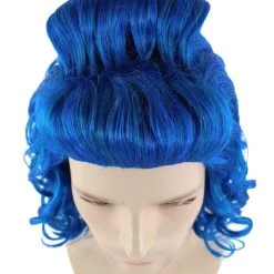 HPO Blue Mens Wig | Cosplay Halloween Wig | Premium Breathable Capless Cap Men's