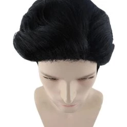 HPO Vampire Mens Wig | Black Celebrity Cosplay Halloween Wig | Premium Breathable Capless Cap