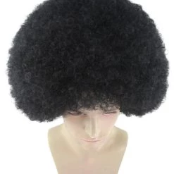 HPO Men Disco Afro Wig | Jumbo Cosplay Halloween Wig | Premium Breathable Capless Cap