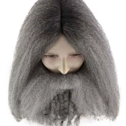 HPO Film Pirate Mens Wig And Full Beard Set | Cosplay Halloween Wig | Premium Breathable Capless Cap Men's