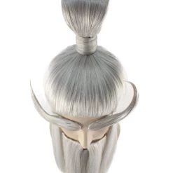 HPO Martial Arts Master Mens Wig Beard Eyebrow Set | Asian Wig | Premium Breathable Capless Cap