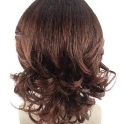 HPO Brown Curly Wavy Mens Wig & Beard Set | Cosplay Halloween Wig | Premium Breathable Capless Cap Men's