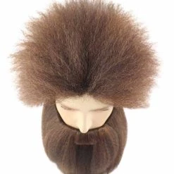 HPO Caveman Mens Wig And Beard Set Collection | Stone Age Cosplay Halloween Wig | Premium Breathable Capless Cap
