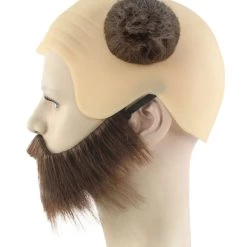 HPO Mens Viking Wig With Beard Set | Cosplay Halloween Wig With Horn Men's