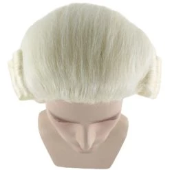 HPO Men's Colonial Founding Father Mens Wig | Historical Character Cosplay Halloween Wig | Premium Breathable Capless Cap