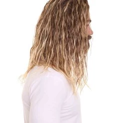 HPO Men's Sea Hero Wig & Beard Set | Cosplay Halloween Wig | Premium Breathable Capless Cap