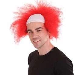 HPO Half Bald Head Mens Short Wig, Grey Men's