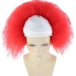 HPO Half Bald Head Mens Short Wig, Grey Men's