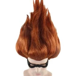 HPO Men's Superhero Family Villain Wig | Mens Wig With Mask Set | TV/Movie Wigs | Premium Breathable Capless Cap