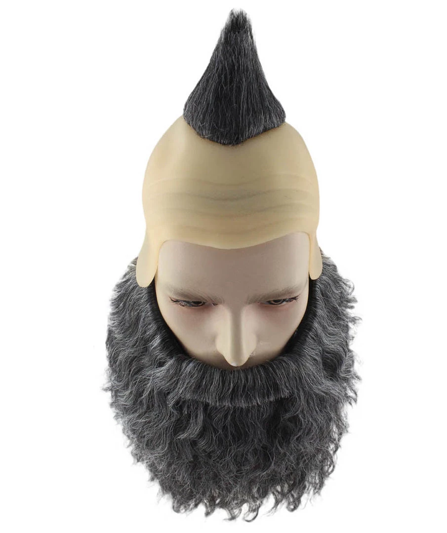 HPO Dwarf Anime Mens Wig | Full Beard And Mustaches Set Wig Men's