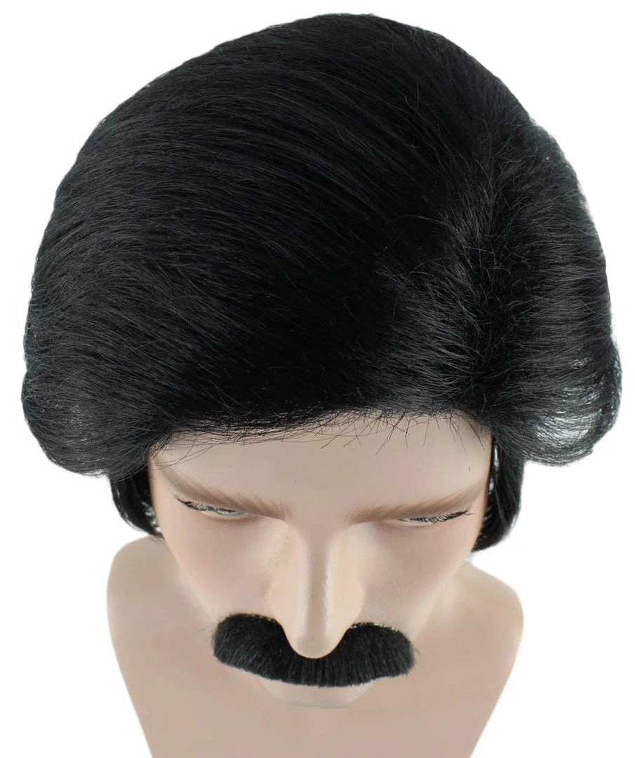 HPO Men's Father Wig And Moustache Set | Mens Cosplay Halloween Wig | Premium Breathable Capless Cap