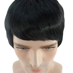 HPO Movie Day Of The Dead | Black Movie Mens Wig | Premium Breathable Capless Cap Men's