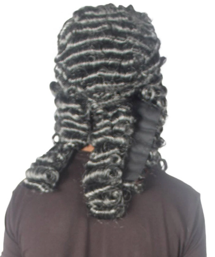 HPO Colonial Judge Mens Wig | Black Historical Wigs Men's