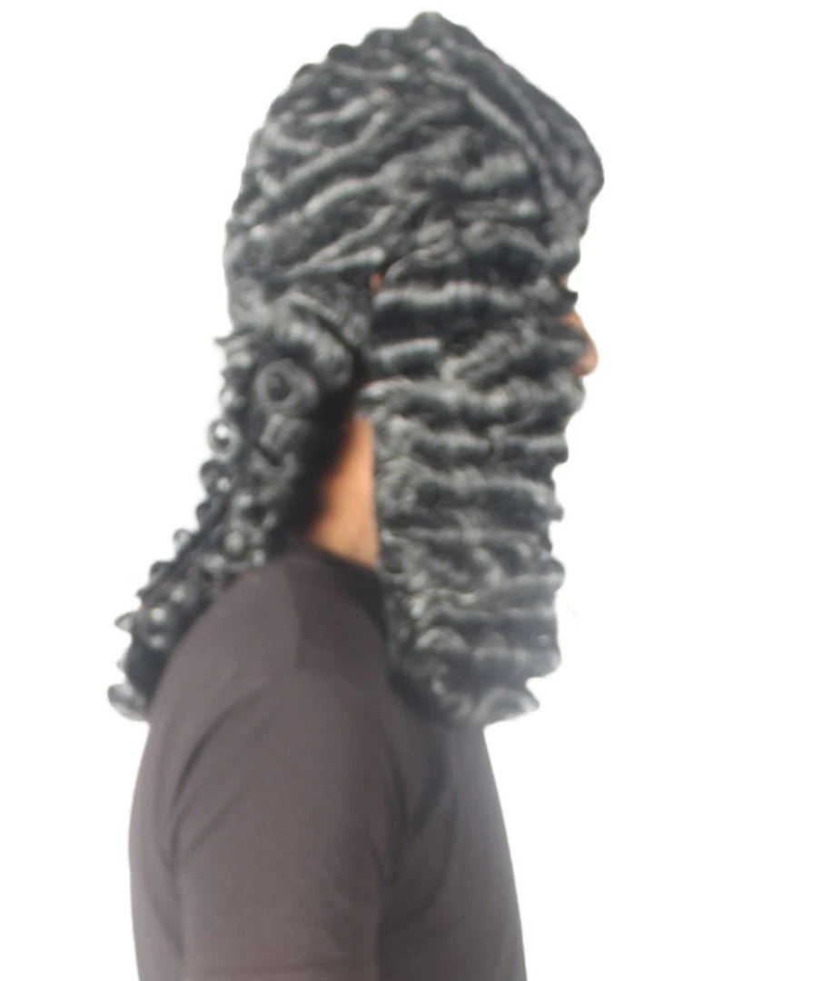 HPO Colonial Judge Mens Wig | Black Historical Wigs Men's