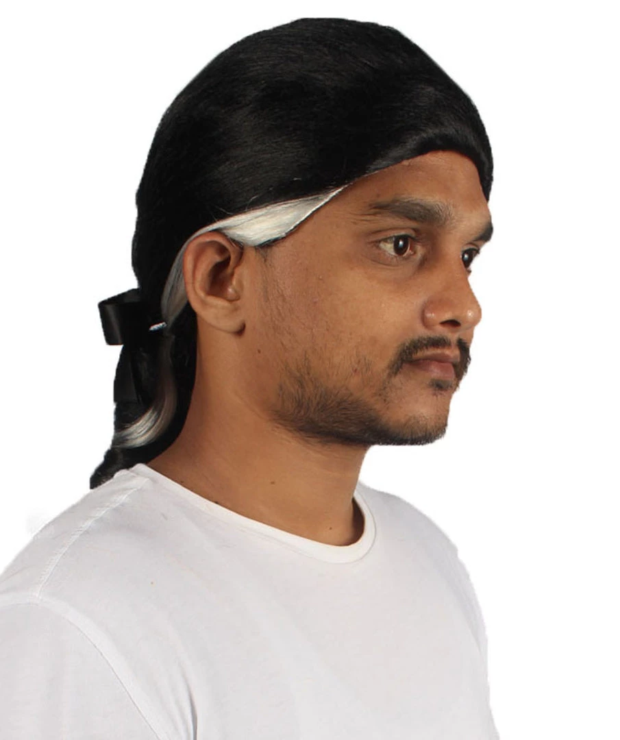 HPO Men's Men Style Rock Star Black Wig | Premium Breathable Capless Cap