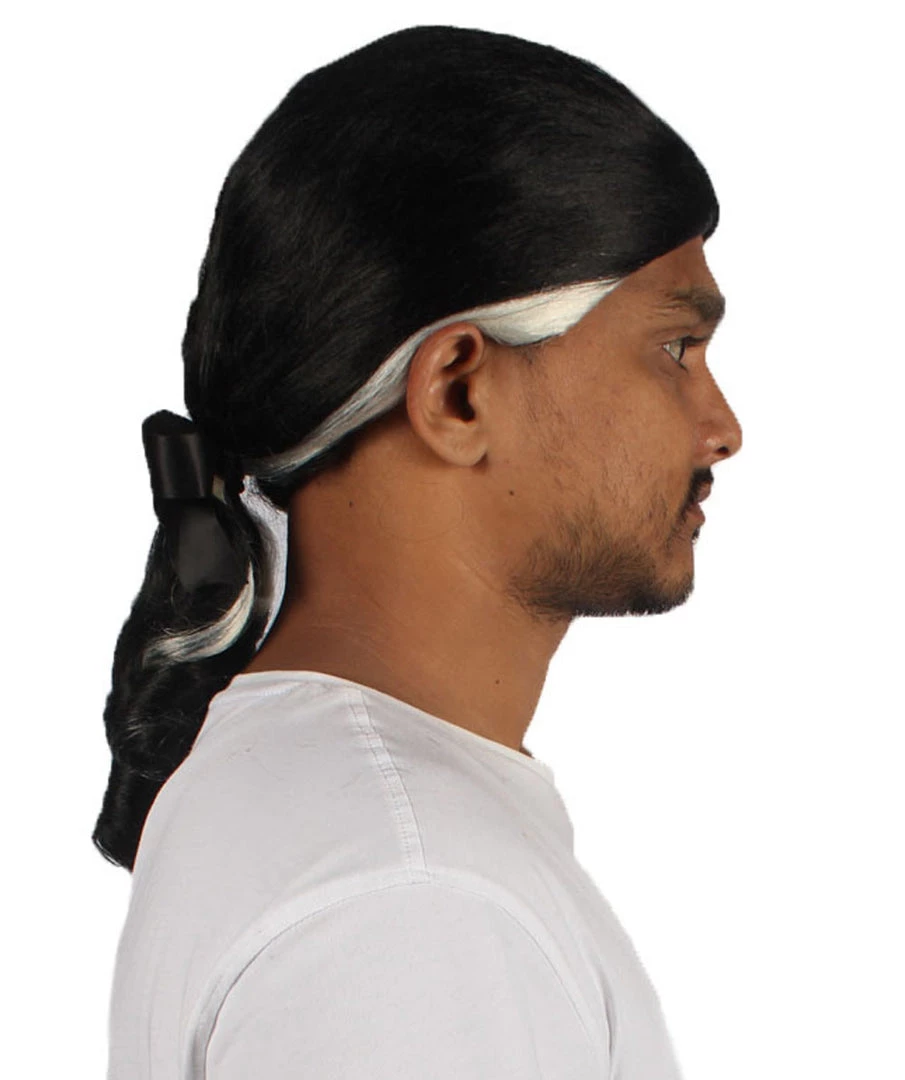 HPO Men's Men Style Rock Star Black Wig | Premium Breathable Capless Cap