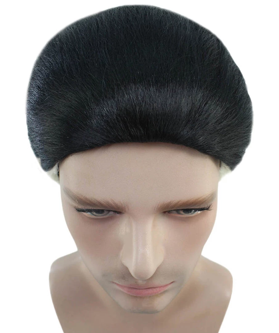 HPO Men's Men Style Rock Star Black Wig | Premium Breathable Capless Cap