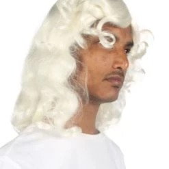 HPO Men Wavy Colonial Wig | Premium Breathable Capless Cap Men's