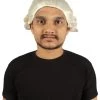 HPO Men's Mens Colonial Judge White Historical Wigs | Premium Breathable Capless Cap